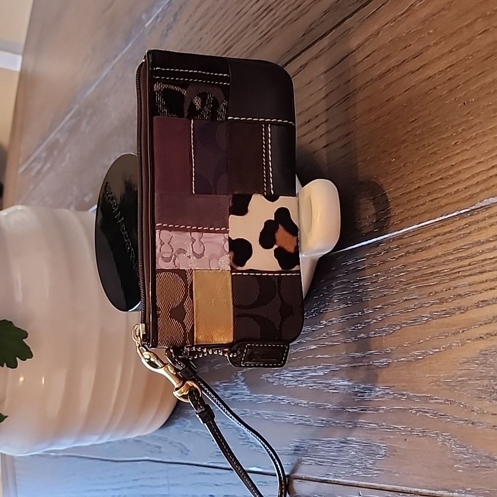Coach Patchwork Wristlet